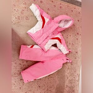 Nike Two Piece Pink Snow Suit Winter Baby Girl 18 Months